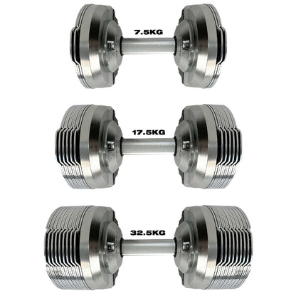 SmartBells™ Pro Haltères Réglables 41,5 kg – Chrome